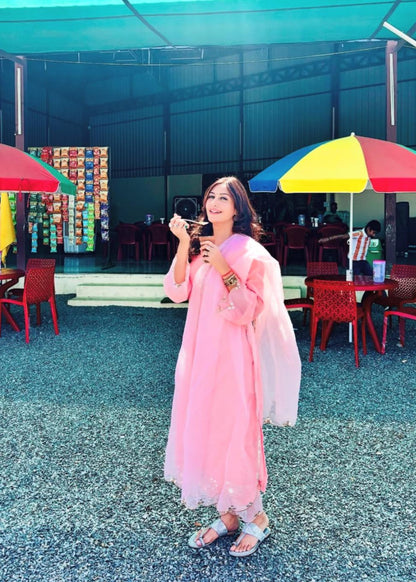 Surbhi Chandna in Noor -Pink Suit Set
