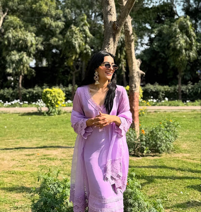 Nikita Chawla in Shahtoot - Lavender Suit Set