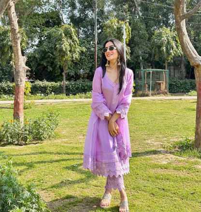 Nikita Chawla in Shahtoot - Lavender Suit Set