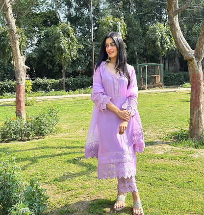 Nikita Chawla in Shahtoot - Lavender Suit Set