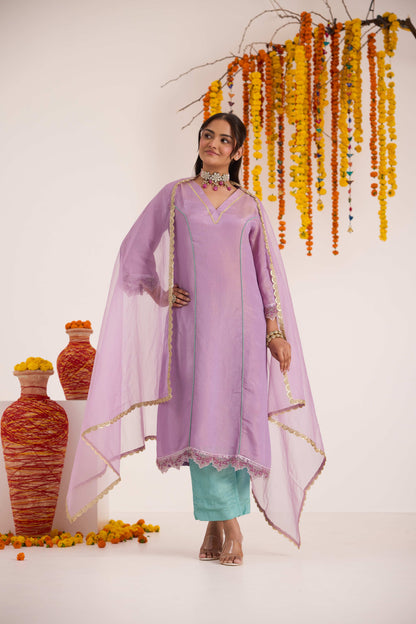 Rukmini Tissue Suit set