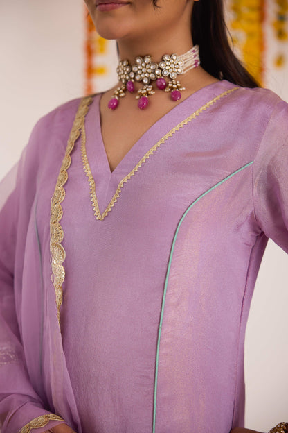 Rukmini Tissue Suit set