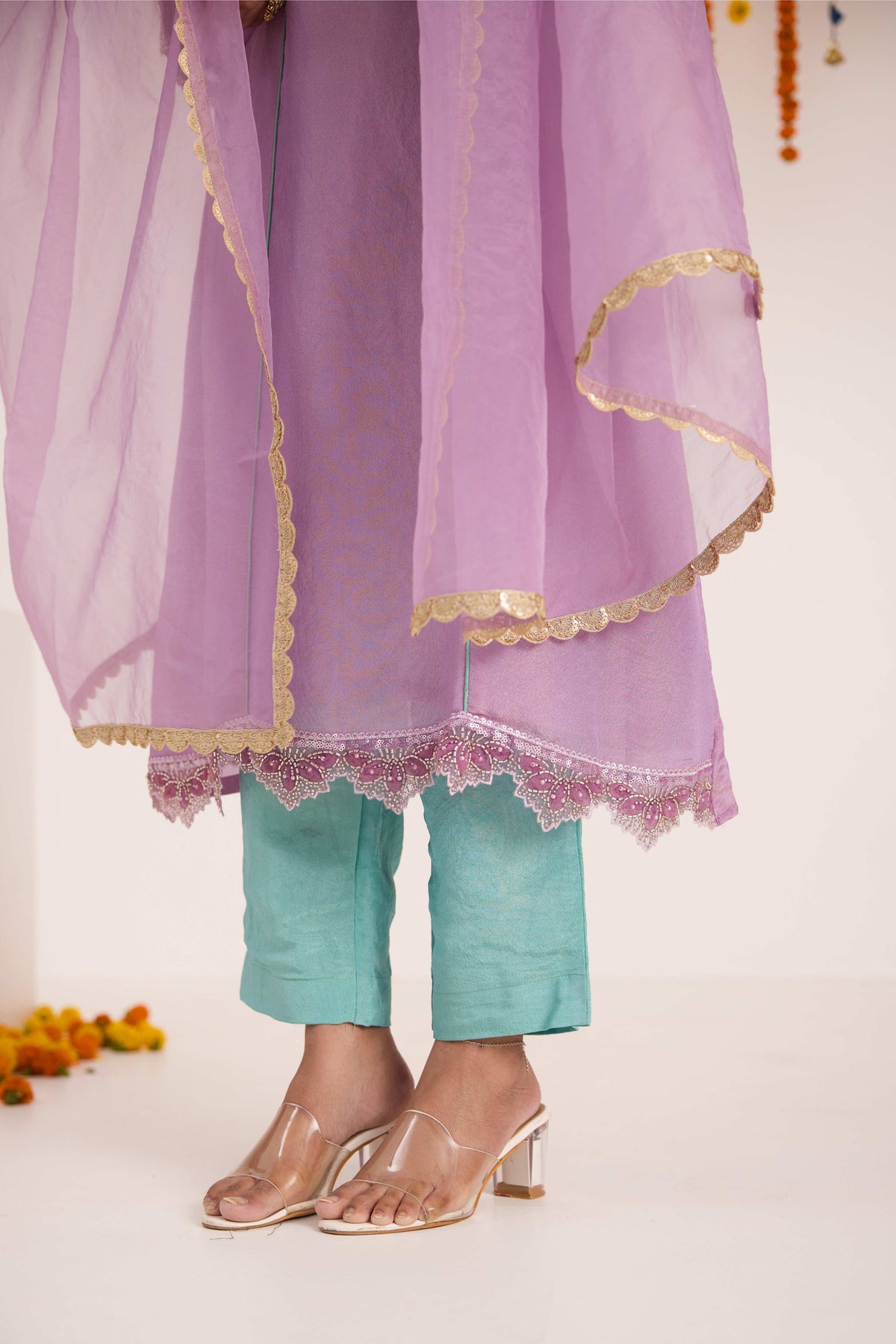 Rukmini Tissue Suit set