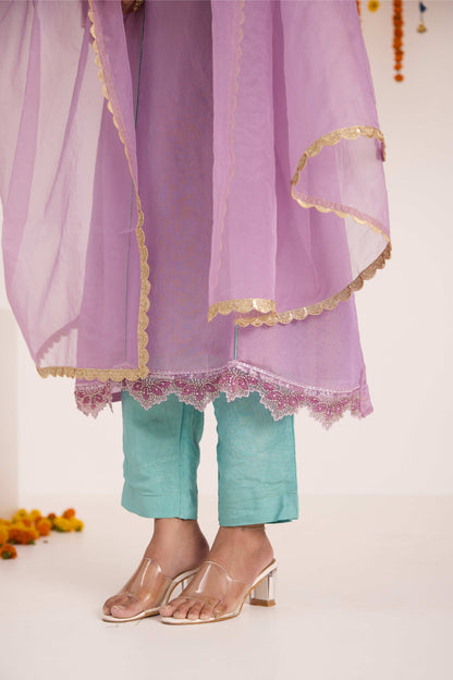 Rukmini Tissue Suit set