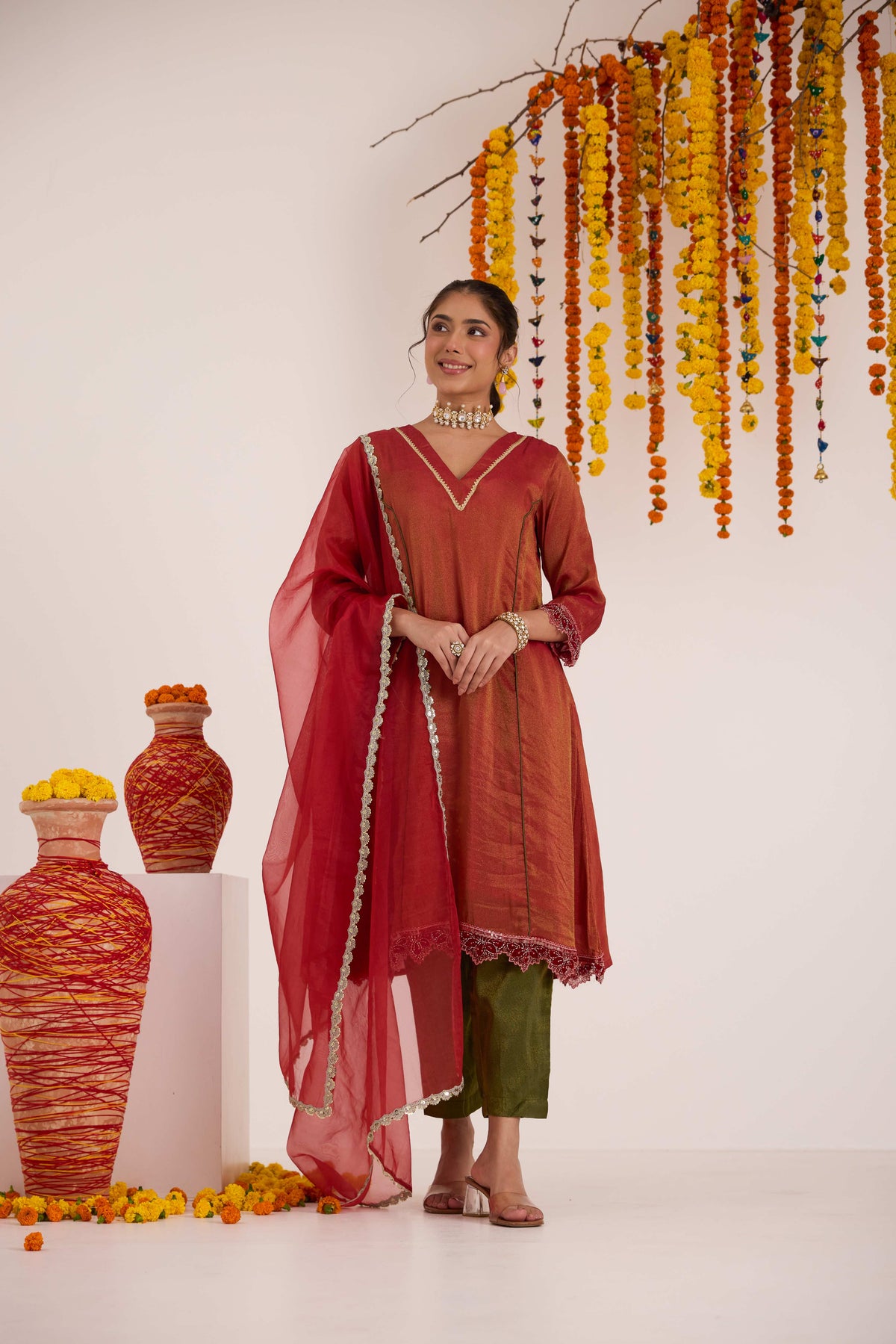 Rashmi Tissue Suit set