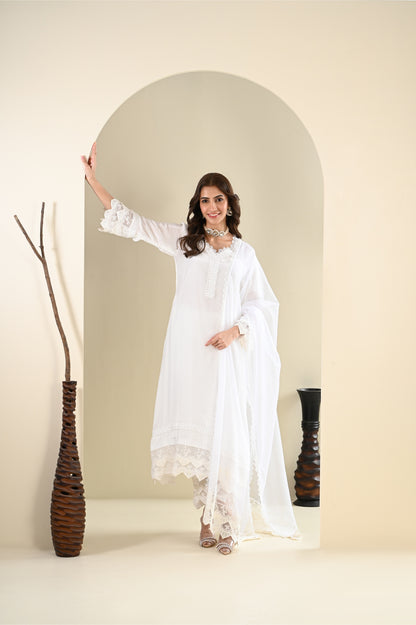 Kajufal- White Suit Set