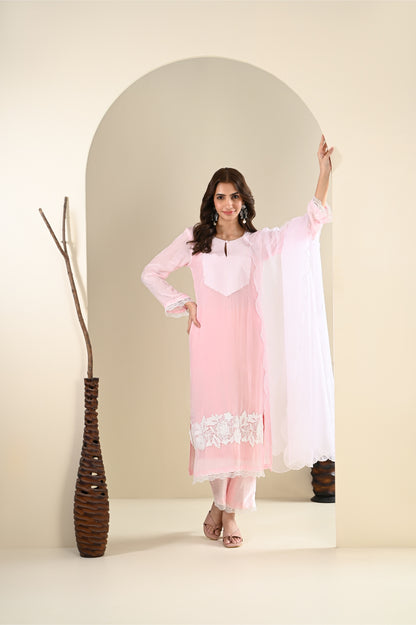 Rachna singh in Ananas - Pink Suit Set