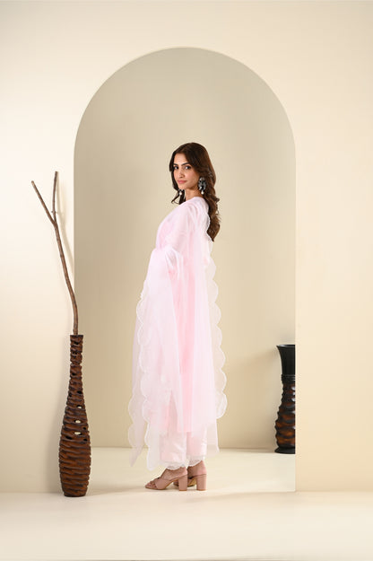 Rachna singh in Ananas - Pink Suit Set