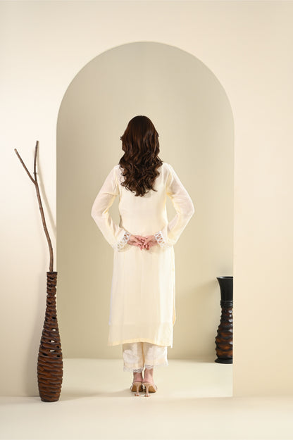 Sitafal- Cream Suit Set