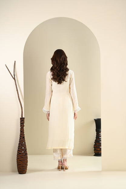 Sitafal- Cream Suit Set