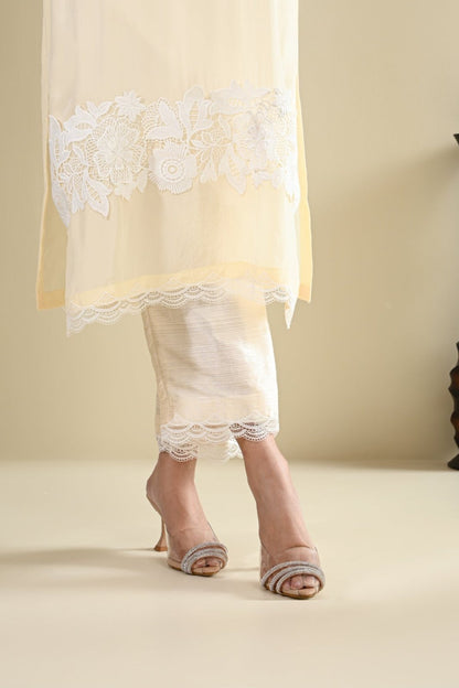Sitafal- Cream Suit Set