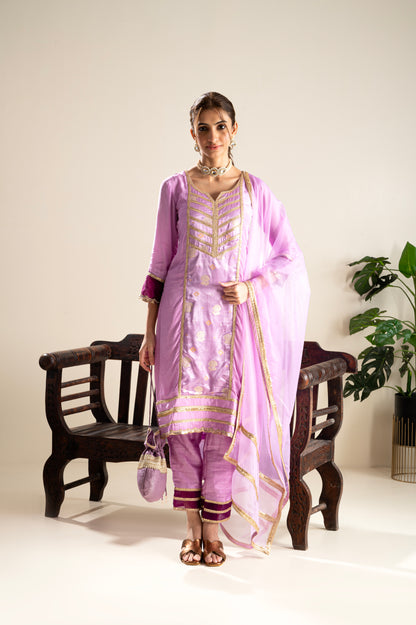 Amrit-Lavender Suit Set