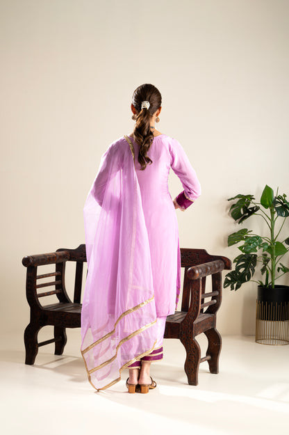 Amrit-Lavender Suit Set