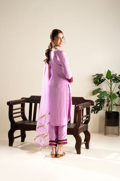 Amrit-Lavender Suit Set