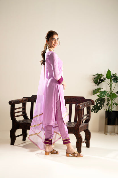 Amrit-Lavender Suit Set