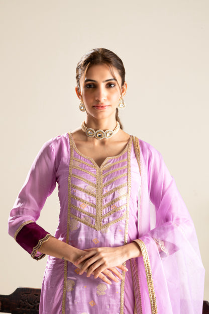 Amrit-Lavender Suit Set