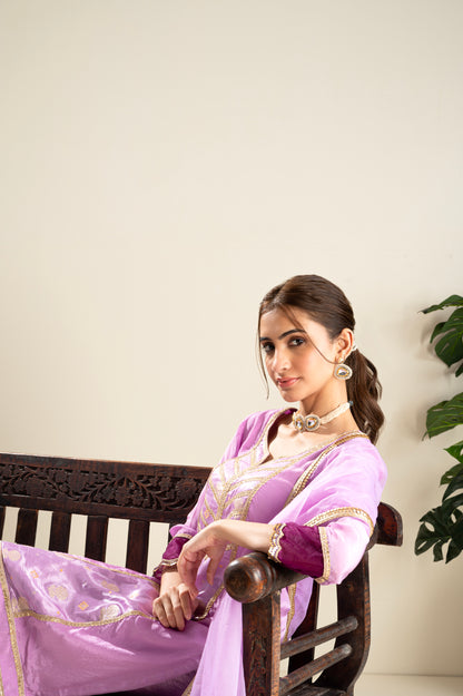 Amrit-Lavender Suit Set