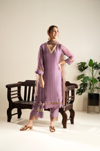 Jamun-Mauve Suit Set