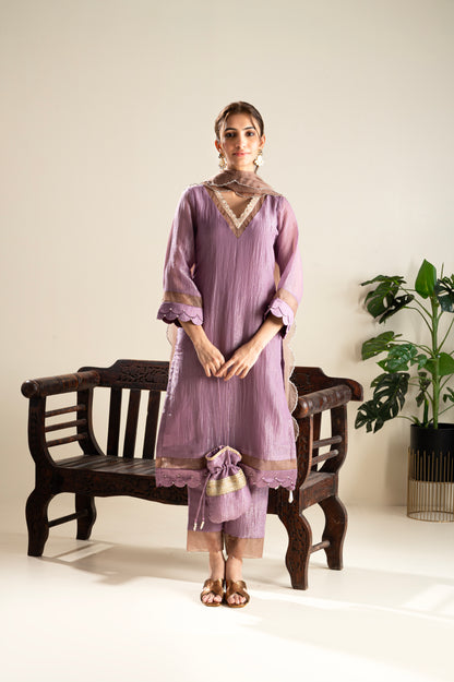 Jamun-Mauve Suit Set