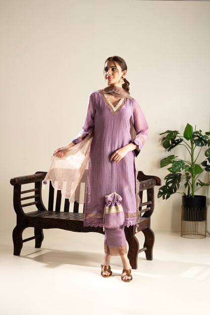 Jamun-Mauve Suit Set