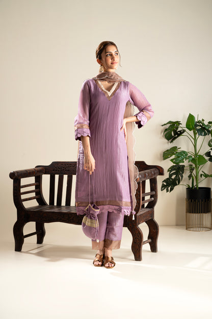 Jamun-Mauve Suit Set