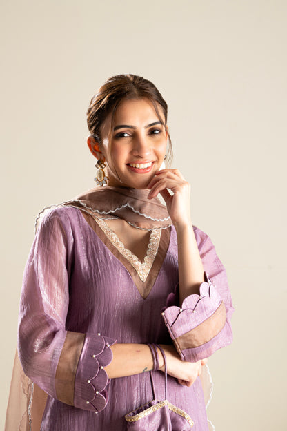 Jamun-Mauve Suit Set