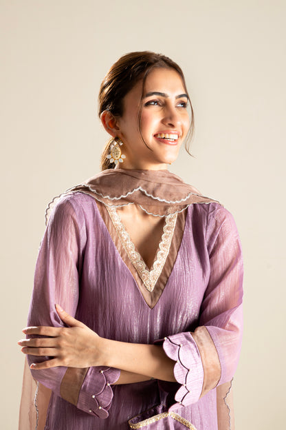 Jamun-Mauve Suit Set