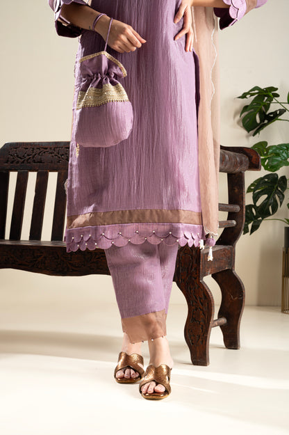 Jamun-Mauve Suit Set