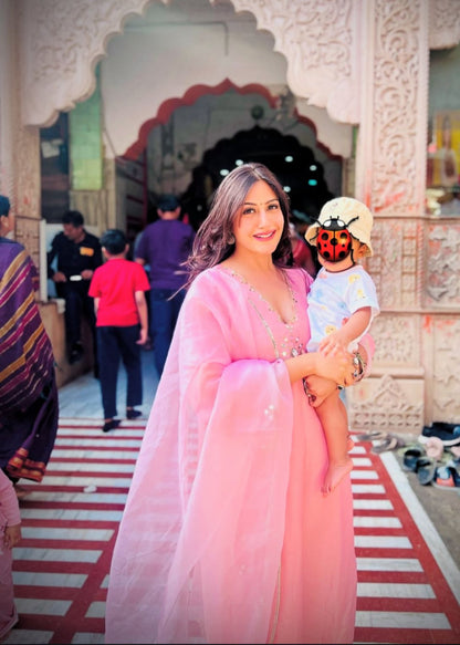 Surbhi Chandna in Noor -Pink Suit Set